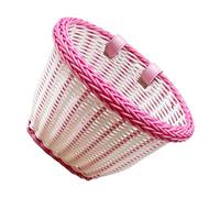 Wicker Bicycle Basket Kids Bike,Handlebar Bicycle Basket Decoration - Crafts for Kids Bicycle, Tricycle, Scooter, Kids Bicycle Basket
