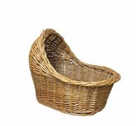 Wicker Cat Bed Handwoven Basket Rattan Cradle Nest Versatile Storage Basket Suitable for Cat Sleeping Photography Nursery Home Decoration, L