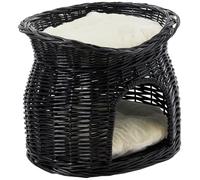 Wicker Cave with Bed on Top - 54 × 43 × 37 cm