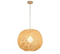 Wicker Chandelier of Southeast Asia Rattan's Handmade Woven Hanging Ceiling Light Decorated Creative Shade Pendant Lamp Lampshade with Hollowed Out Rattan Shade for The Tea Room in The Lucky Star
