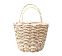 Wicker Dollhouses Basket For Dollhouses Miniature Pretend Game Flower Basket Collectible Miniature Wickerwork