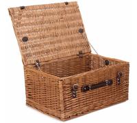 Red Hamper 51cm Double Steamed Willow Wicker Picnic Basket - Brown - Wicker - 1
