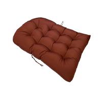 Wicker Egg Chair Cushion Replacement, Waterproof Outdoor Swing Chair Cushion with Ties, Thick Hammock Basket Pad for Garden Patio Balcony 47"x35"