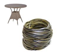 Wicker Fixing Set - Synthetic Cane Roll, Rustic Thread Bundle, Resilient Seat Binding | High-Strength Farmhouse Furniture Upgrade Solution, Easy Decorative Patio Restoration Pack Suited Balconies, Ter