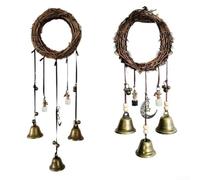 Wicker garden decorative wind chimes: Charming Decor for Doors & Balconies!