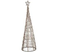 Wicker Large Led Christmas Tree with Star