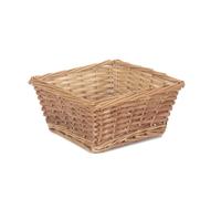Wicker Light Steamed Square Split Willow Wicker Tray Red Hamper Brown One Size