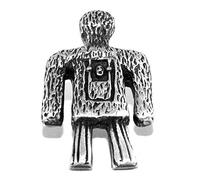 Wicker Man pin Badge (Pagan Brooch in a burlap Pouch) Made in UK