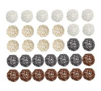 Wicker Rattan Balls Willow Branch Ball 32 Pcs Decorative Orbs Natural Spheres Vase Fillers for Home Wedding Party Baby Shower Christmas Decorative Crafts - 4 Colors