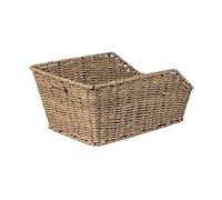 Wicker rear bicycle basket compatible with system CENTO RATTAN LOOK WSL (40X25X1
