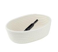 Wicker Storage Baskets - Aesthetic Woven Basket, 30x17x9cm Laundry Basket with Sturdy Structure, Woven Container, Rope Container, Rope Storage, Shelf Box for Household