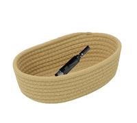 Wicker Storage Baskets - Aesthetic Woven Basket, 30x17x9cm Laundry Basket with Sturdy Structure, Woven Container, Rope Container, Rope Storage, Shelf Box for Household