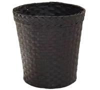 Wicker Trash Can,Woven Trash Can, Woven Seagrass Wicker Waste Bin - Waste Basket For Bedroom For Bathrooms And Bedrooms Coffee Color