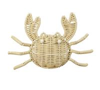 Wicker Wall Décor, Easy Installation Process, Material: Imitation Ràttàn/Iron, Wall Sculptures, Woven Natural Hanging Woven Dècor, Natural Art Decor Enhancement, For Bedroom Bathroom