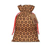 Wicker Woven Grid Christmas Bags Friend Party Presents Gift Birthdays Weddings Happy Halloween Snacks Hamper