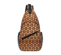 Wicker Woven Grid Crossbody Sling Bag Crossbody Shoulder Chest Bag Shoulder Strap Waist Fanny Pack Men Women