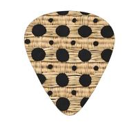 (Wicker Woven Grid) Guitar Picks Set Of 12 With Transparent Plastic Box For Bass Electric And Acoustic Guitars Ukulele