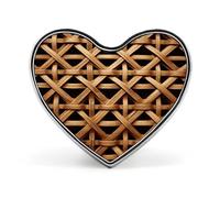 Wicker Woven Grid Pin Women's Brooch Suitable for Wedding Party Clothes Backpack Brooch Valentine's Day Pin Anniversary