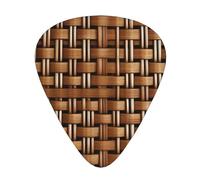 Wicker Woven Grid print Celluloid Guitar Plectrums for Acoustic Guitar Bass,Guitar Picks with Organizer Box