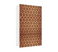 Wicker Woven Grid Printing Vertical Love Buckle Pearl Paper Holiday Greeting Card With Envelopes For Friends, Family