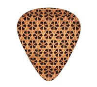 Wicker Woven Mesh 12pcs Guitar Cubes, 3 Thickness Includes 0.46mm, 0.71mm, 0.96mm, With Storage Box