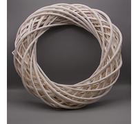 Wicker Wreath Ring 10 inch White Willow for Rustic Cottagecore Door Wreath