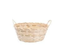 Wickerfield Bamboo Wicker Hampers With Handles Gift Hampers Retail Display Tray Bread Basket (10, Natural)
