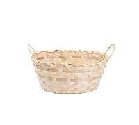 Wickerfield Bamboo Wicker Hampers With Handles Gift Hampers Retail Display Tray Bread Basket (5, Natural)