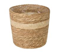 Wickerfield Natural Seagrass Basket for Indoor Plant Decorayion Garden Planter with Waterproof Liner (Medium)