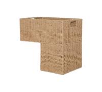 Wickerfield Paper Rope Stair Basket, L-Shape Wicker Basket, Step Storage Baskets, Bin for Laundry, Household Items, Toys, Nursery Room (Paper Rope)