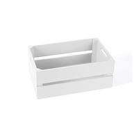 Wickerfield Small Wooden Boxes for Gifts, Crate Box, Crates Wooden Storage Box, Wood Crates, Gift Hamper Boxes Empty (White, Medium)