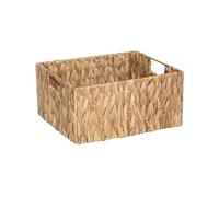 Wickerfield Water Hyacinth Storage Basket, Medium, Horizontal Weave | wicker storage basket, hamper baskets for gifts empty, baskets for shelves, woven storage basket