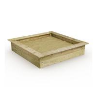 WICKEY King Kong Sandpit Wooden 145 x 145 cm for childen Playground in the garden