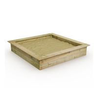 WICKEY King Kong Sandpit Wooden 165 x 165 cm for childen Playground in the garden