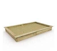WICKEY King Kong Sandpit Wooden 195 x 300 cm for childen Playground in the garden