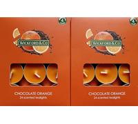 Wickford & Chocolate Orange 48 Tealight Christmas Festive Scented Candles