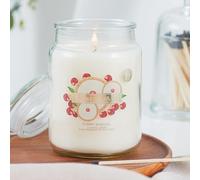 Wickford & Co Cheery Bakewell Luxury Scented Candle 18 Oz Jar with lid - up to 95 Hour Burn Time
