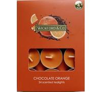 Wickford & Co Chocolate Orange 24 Tealight Christmas Festive Scented Candles