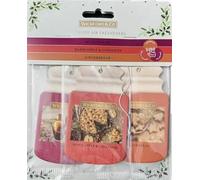 Wickford & Co Christmas Scented Car Air Fresheners 3 Pack Incl. Gingerbread | Warm Apple & Cinnamon | Mulled Wine Lasts up to 30 Days