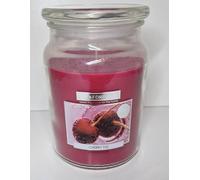 WICKFORD & CO Large Scented Candle in Glass Jar Burns UP to 95 Hours. 15cm 450g (Cherry Fizz)