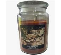 WICKFORD & CO Large Scented Candle in Glass Jar Burns UP to 95 Hours. 15cm 450g (Gingerbread)