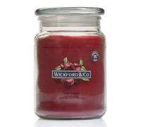 Wickford & Co Luxury Dark Cherry Scented Candle 18 Oz Jar with lid - up to 95 Hour Burn Time