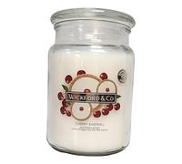 Wickford & Co Scented Candle Collection 5 Different Luxury Fragrances with 95 Hour Burn Time18 Oz Glass Jar with Lid (One Size, Cherry Bakewell)