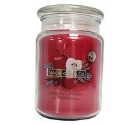 Wickford & Co Scented Candle Collection 5 Different Luxury Fragrances with 95 Hour Burn Time18 Oz Glass Jar with Lid (One Size, Warm Apple & Cinnamon)