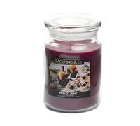 Wickford & Co Scented Candle Jar 510g/18oz Christmas Fragranced Candles Burns Up to 95 Hours (Muled Wine)