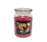 Wickford & Co Scented Candle Jar 510g/18oz Christmas Fragranced Candles Burns Up to 95 Hours (Warm Apple & Cinnamon)