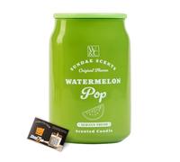 Wickford & Co Sundae Scents Pop Can Scented Candle 310g - Drinks Can Design, 38 Hour Burn Time, Novelty Fruity Candle for Home Décor or Gifting - Includes Safety Tips Guide (Watermelon Pop)