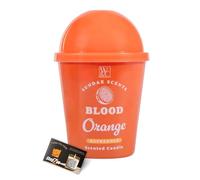 Wickford & Co Sundae Scents Smoothie Scented Candle 220g - Smoothie Cup Design, 35hr Burn, Novelty Fruity Candles for Home Fragrance, Décor or Gifting - Includes Safety Tips Guide (Blood Orange)
