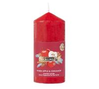Wickford & Co Warm Apples & Cinnamon Extra Large Pillar Christmas Candle 720g - 110 Hour Burn Time - Ultra Long Burning