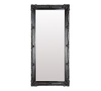 wickford large rectangular leaner floor mirror in black